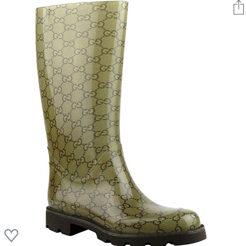 Gucci rain boots. Brand new. Sizes 5.5 and 6.5